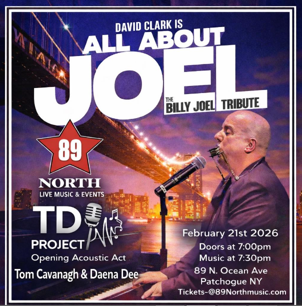 2-21-26 David Clarkโs ALL ABOUT JOEL โ Billy Joel Tribute
